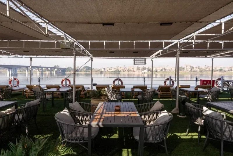 Magic I Nile Cruise relaxing on sundeck during Nile sailing